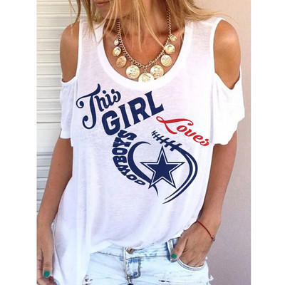 2023. gada vasaras sieviešu burtu minimālisma T-krekls T-krekls ar apaļu kakla izgriezumu Minimālisma stila iepirkšanās izvēle 3D druka