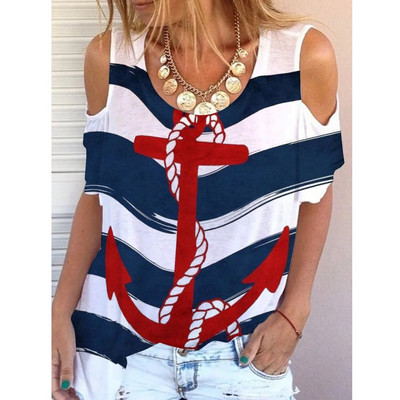 Tänava välitingimustes lühikeste varrukatega 3D-prindiga naiste naljakas õlakleit värviline ümara kaelusega