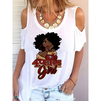 Új nyári fehér kerek nyakú póló 3D nyomtatott divatos egyszerű mintás laza alkalmi felső váll sokoldalú