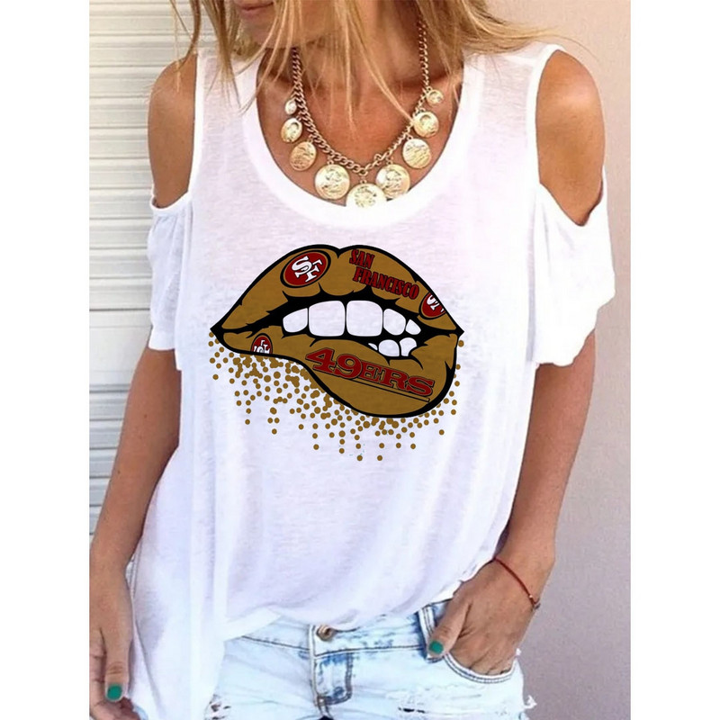 Új nyári fehér kerek nyakú póló 3D nyomtatott divatos egyszerű mintás laza alkalmi felső váll sokoldalú