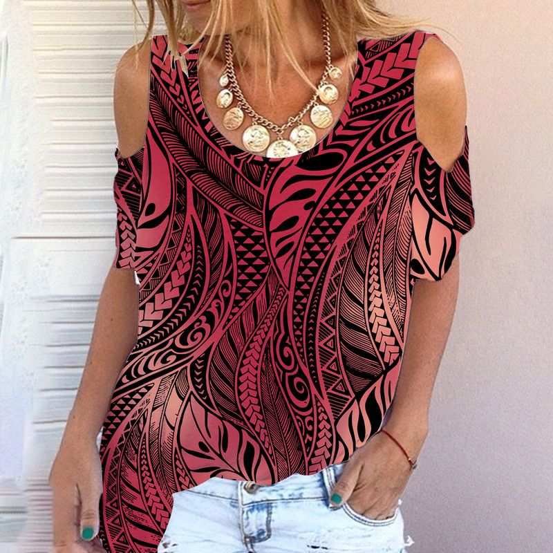 Suvine ümara kaelusega 3D prinditud T-särk Ranna stiilis, lühikeste varrukatega Harajuku top, mis sobib turismiks