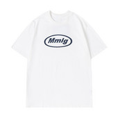 87 mm Mmlg Alphabeti lühikeste varrukatega t-särgid, Korea paarid, puuvillased ülisuured S-4XL tänavarõivaste T-särgid meestele ja naistele.