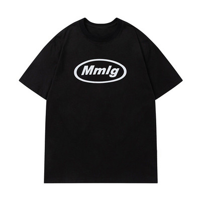 87 mm Mmlg Alphabeti lühikeste varrukatega t-särgid, Korea paarid, puuvillased ülisuured S-4XL tänavarõivaste T-särgid meestele ja naistele.