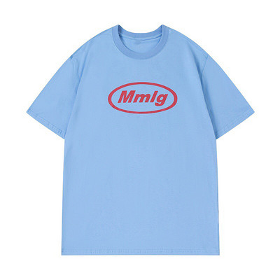 87 mm Mmlg Alphabeti lühikeste varrukatega t-särgid, Korea paarid, puuvillased ülisuured S-4XL tänavarõivaste T-särgid meestele ja naistele.