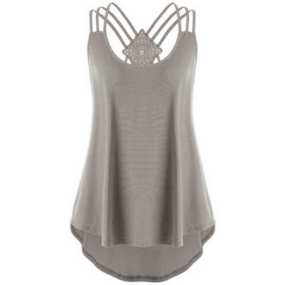 Vruće rasprodaje Ženske ležerne majice s V izrezom, majice s remenima za plažu, majice bez rukava, zavoji, kamizole, ulična odjeća ropa de mujer topy