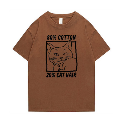 Γυναικείο μπλουζάκι με γάτα Ροζ ανδρική μόδα Νέα βασικά στοιχεία για το καλοκαίρι Αστεία γραφικά πουκάμισα κινουμένων σχεδίων Ιαπωνία Μπλουζάκια Anime Επιστολή εκτύπωσης Χιούμορ Τ