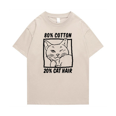 Γυναικείο μπλουζάκι με γάτα Ροζ ανδρική μόδα Νέα βασικά στοιχεία για το καλοκαίρι Αστεία γραφικά πουκάμισα κινουμένων σχεδίων Ιαπωνία Μπλουζάκια Anime Επιστολή εκτύπωσης Χιούμορ Τ