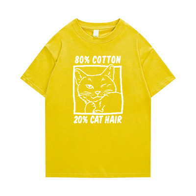Γυναικείο μπλουζάκι με γάτα Ροζ ανδρική μόδα Νέα βασικά στοιχεία για το καλοκαίρι Αστεία γραφικά πουκάμισα κινουμένων σχεδίων Ιαπωνία Μπλουζάκια Anime Επιστολή εκτύπωσης Χιούμορ Τ