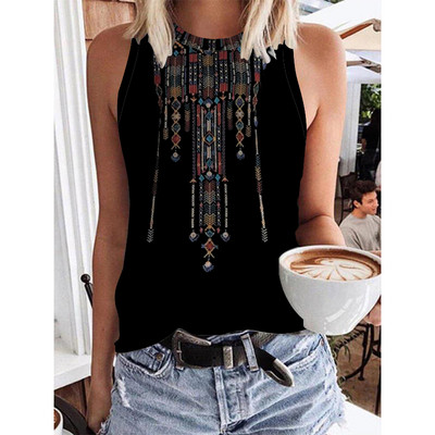 Nyári új vicces fekete női póló ujjatlan retro nyári póló női Harajuku női ujjatlan póló