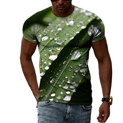 Μόδα 3D Drops of Water γραφικά μπλουζάκια για άνδρες Καλοκαιρινή Casual Ενδιαφέροντα μπλουζάκια με εκτύπωση Hip Hop Harajuku Trend Cool μπλούζα