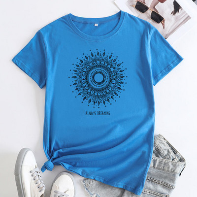 JFUNCY női rövid ujjú póló női túlméretezett póló Női nyári póló Új divatos Grafikus póló női pamut felső