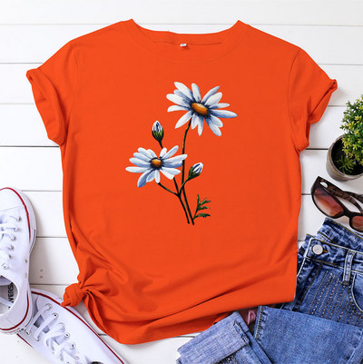 JFUNCY Dámske tričko s krátkym rukávom, módne dámske tričko 2023, nadrozmerný top, dámske oblečenie, dámske tričko s potlačou