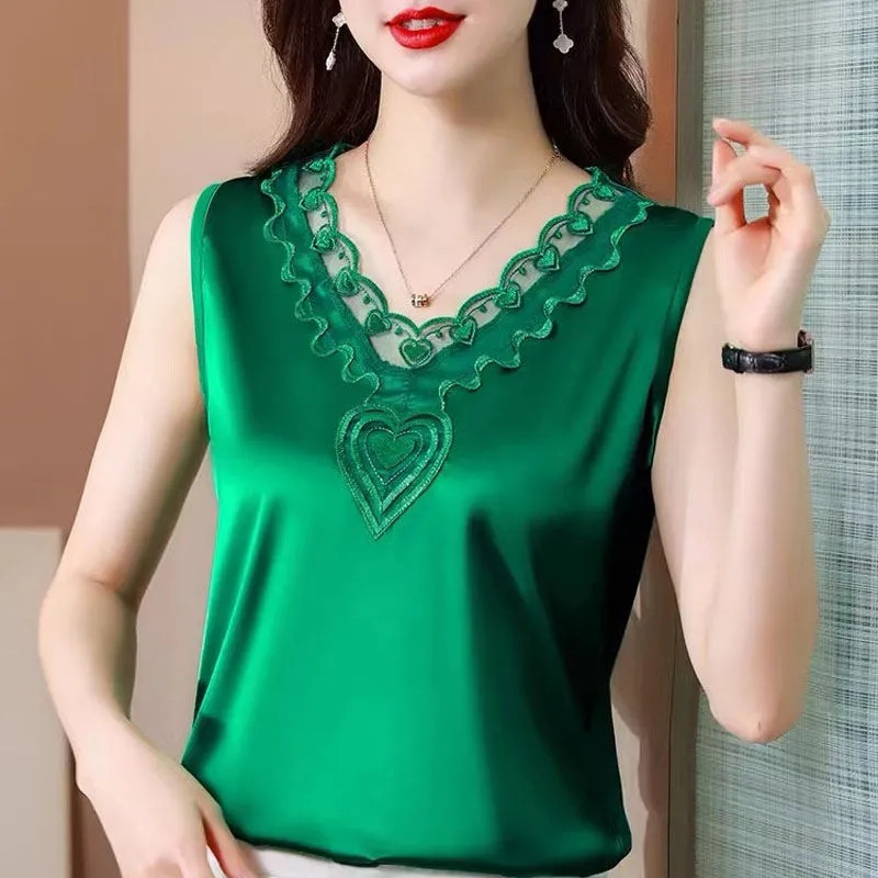 Γυναικεία τιράντες Camis γιλέκο ασορτί κοστούμι οξικό οξύ υψηλής ποιότητας σατέν με λαιμόκοψη άνοιξη καλοκαίρι νέο εξωτερικά ενδύματα γυναικεία επάνω δεξαμενή