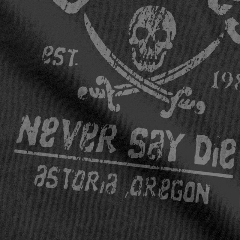 Mehed The Goonies Never Say Die T-särk Puuvillane riietus Naljakas lühikeste varrukatega t-särgid täiskasvanutele