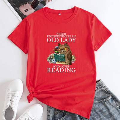 JFUNCY Sieviešu kokvilnas T-krekls 2023. gada vasaras sieviešu T-krekli Lielizmēra T krekli Modes apģērbi Sieviešu topi ar īsām piedurknēm