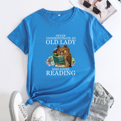 JFUNCY Sieviešu kokvilnas T-krekls 2023. gada vasaras sieviešu T-krekli Lielizmēra T krekli Modes apģērbi Sieviešu topi ar īsām piedurknēm