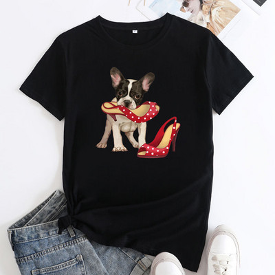 JFUNCY sieviešu lielizmēra T-krekls vasaras kokvilnas topi 2023. gada sieviešu krekls ar īsām piedurknēm.