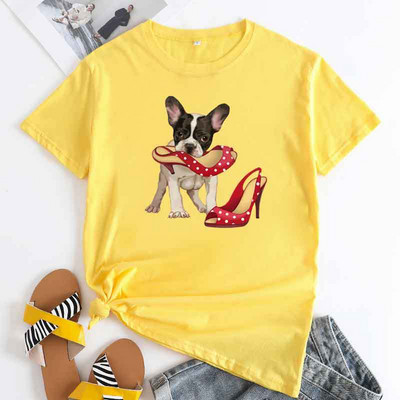 JFUNCY sieviešu lielizmēra T-krekls vasaras kokvilnas topi 2023. gada sieviešu krekls ar īsām piedurknēm.