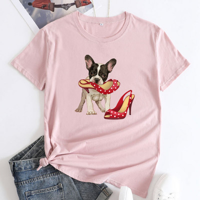 JFUNCY sieviešu lielizmēra T-krekls vasaras kokvilnas topi 2023. gada sieviešu krekls ar īsām piedurknēm.