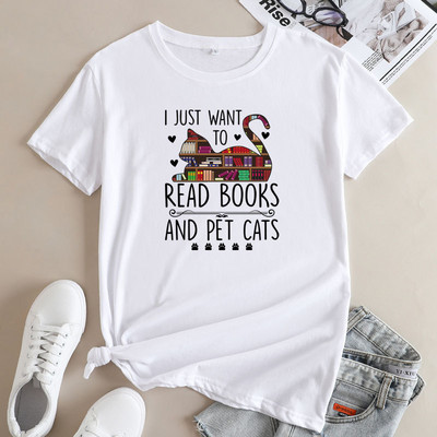 Tricou din bumbac JFUNCY pentru femei, top oversize de vară, tricouri cu mânecă scurtă, tricouri 2023 pentru femei, tricouri grafice noi, tricou pentru femei