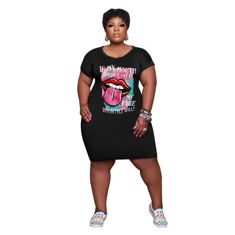 2022 High Street Wear femei imprimate largi ocazional vara Midi Plus Size Rochii doamnelor oversize rochie Dropshipping cu ridicata