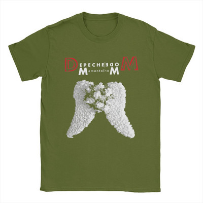 Νέο ανδρικό μπλουζάκι με λευκά φτερά Depeche Cool Mode T-shirt με στρογγυλή λαιμόκοψη από καθαρό βαμβακερό μπλουζάκι με κοντό μανίκι 4XL 5XL 6XL Ρούχα