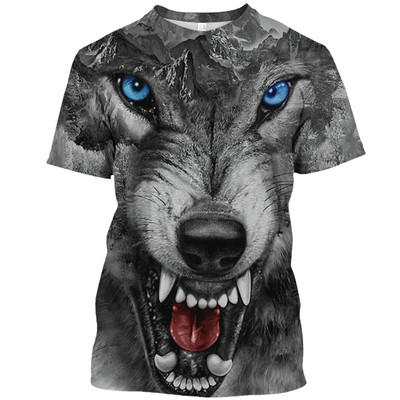 Meeste T-särk Mood 3D Pitbull Dog Maalitud vabaaja T-särk meestele Lühikeste varrukatega Topid 6xl Suvised vabaaja Suured Meeste Rõivad