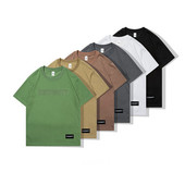 2023. gada jauns vīriešu kokvilnas T-krekls ar īsām piedurknēm vienkrāsains vīriešu topi, brīvi ikdienas lielizmēra 6XL modes hiphopa sporta trikotāžas izstrādājumi vasarā