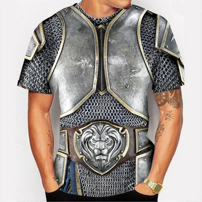 Meeste T-särgid Meestele Rõivad Suured T-särgid Unisex Armor Graphic 3D Print Suvine vabaaja lühikeste varrukatega armor topid  