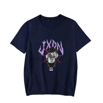 Нова тениска Jxdn Merch Jaden Hossler Crewneck Тениска с къс ръкав Дамска мъжка тениска 90-те години Социални медии Star Унисекс младежки горнища