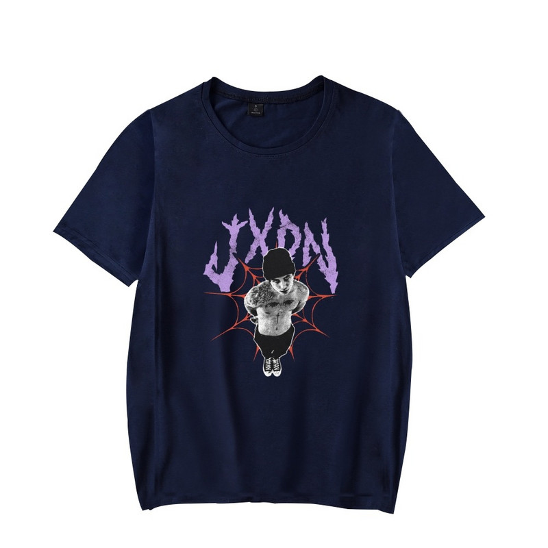 Új Jxdn Merch póló Jaden Hossler Crewneck rövid ujjú póló női férfi póló 90-es évek közösségi média sztárja, uniszex fiatalos felsők