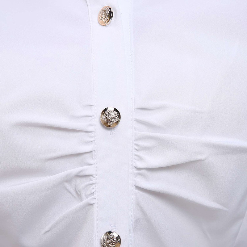 Divatos női felsők és blúzok Karcsú irodai női blúz ingek Női blúzok nagy méretű felsők alkalmi ing női 2021