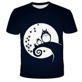 Καλοκαιρινό κλασικό totoro μπλουζάκι Anime με Print Men Fashion Casual Kawaii Cartoon γραφικά μπλουζάκια Ενδιαφέρον μπλουζάκι harajuku