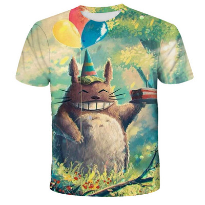 Καλοκαιρινό κλασικό totoro μπλουζάκι Anime με Print Men Fashion Casual Kawaii Cartoon γραφικά μπλουζάκια Ενδιαφέρον μπλουζάκι harajuku