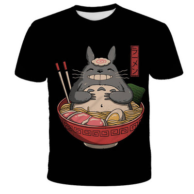 Καλοκαιρινό κλασικό totoro μπλουζάκι Anime με Print Men Fashion Casual Kawaii Cartoon γραφικά μπλουζάκια Ενδιαφέρον μπλουζάκι harajuku
