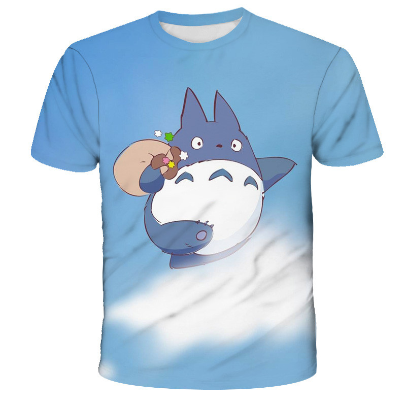 Καλοκαιρινό κλασικό totoro μπλουζάκι Anime με Print Men Fashion Casual Kawaii Cartoon γραφικά μπλουζάκια Ενδιαφέρον μπλουζάκι harajuku