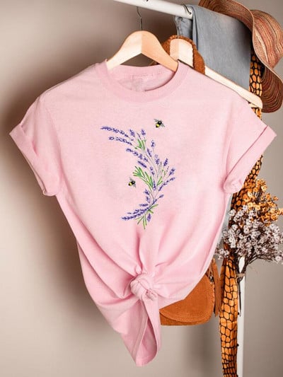 Butterfly Cartoon Sweet 90ndate trükitud lühikeste varrukatega rõivad vabaaja särgid naiste suve T-mood Naiste riided Graafilised T-särgid