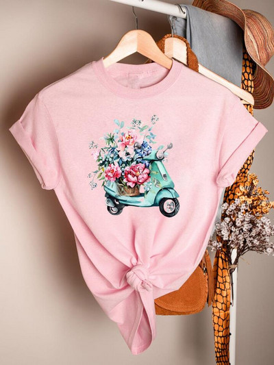 Butterfly Cartoon Sweet 90ndate trükitud lühikeste varrukatega rõivad vabaaja särgid naiste suve T-mood Naiste riided Graafilised T-särgid