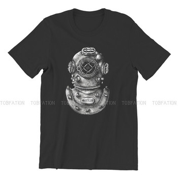 Dive Scuba Diving TSshirt ανδρικό κράνος μαλακό καλοκαιρινό μπλουζάκι T-shirt υψηλής ποιότητας, νέο σχέδιο αφράτο