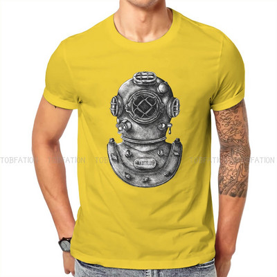 Dive Scuba Diving TSshirt ανδρικό κράνος μαλακό καλοκαιρινό μπλουζάκι T-shirt υψηλής ποιότητας, νέο σχέδιο αφράτο