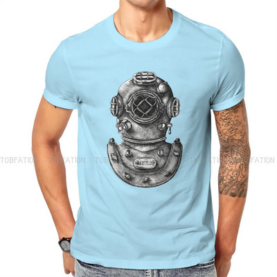 Dive Scuba Diving TSshirt ανδρικό κράνος μαλακό καλοκαιρινό μπλουζάκι T-shirt υψηλής ποιότητας, νέο σχέδιο αφράτο