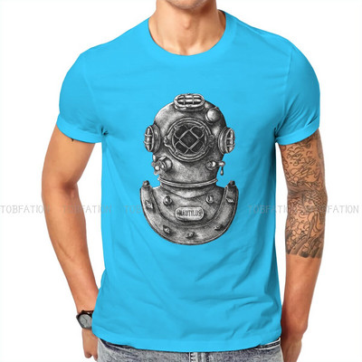 Dive Scuba Diving TSshirt ανδρικό κράνος μαλακό καλοκαιρινό μπλουζάκι T-shirt υψηλής ποιότητας, νέο σχέδιο αφράτο