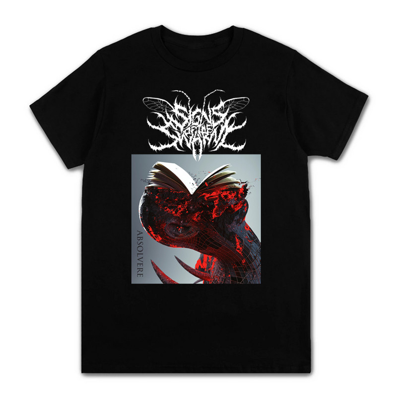 Vintage Deathcore Rock Band Signs of the Swarm T krekls ar apdruku ar apaļu apkakli Vīriešu, sieviešu Augstas kvalitātes 100% kokvilnas Tkrekli Ielu apģērbi