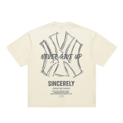 Vīriešu t-krekls ar īsām piedurknēm New York Yankees NY T krekls vīriešiem 100℅ kokvilnas T-krekls ar apdruku Luksusa zīmola Graphic Mode Bezmaksas piegāde