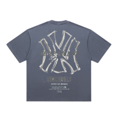 Vīriešu t-krekls ar īsām piedurknēm New York Yankees NY T krekls vīriešiem 100℅ kokvilnas T-krekls ar apdruku Luksusa zīmola Graphic Mode Bezmaksas piegāde