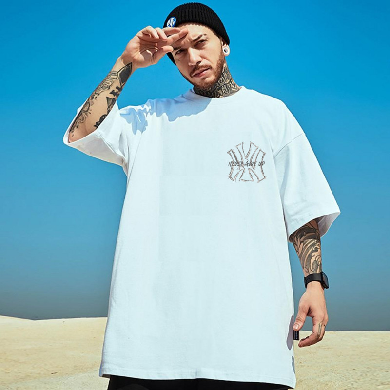 Vīriešu t-krekls ar īsām piedurknēm New York Yankees NY T krekls vīriešiem 100℅ kokvilnas T-krekls ar apdruku Luksusa zīmola Graphic Mode Bezmaksas piegāde