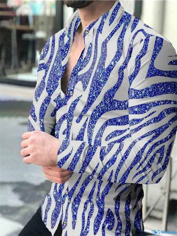 2023. gada vīriešu svinīgā ballītes krekls Augstas kvalitātes materiāls Plaids Atloks Zils Violets Zaļš Sarkans Āra Ielu modes dizainere Jauns