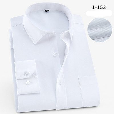 DAVYDAISY 8xl 7xl Vīriešu krekls ar garām piedurknēm vīrieša biznesa krekli sarža balts dzeltens krekls Zīmols Svinīgi krekli Mīksts DS275