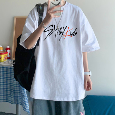 KPOP Stray Kids Singer T Shirt Ανδρικά Μόδα Streetwear Harajuku StrayKids Letter γραφικό καλοκαίρι Y2K Oversize κοντό μανίκι με λαιμόκοψη