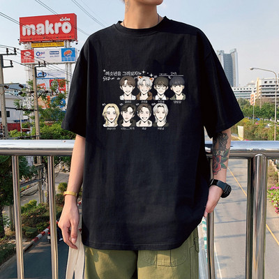 KPOP Stray Kids Singer T Shirt Ανδρικά Μόδα Streetwear Harajuku StrayKids Letter γραφικό καλοκαίρι Y2K Oversize κοντό μανίκι με λαιμόκοψη
